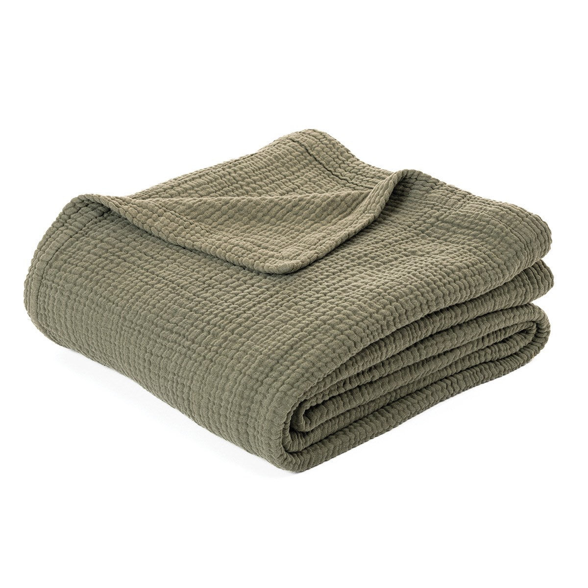 POPPY THROW OLIVE GREEN