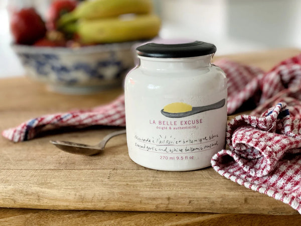 ROASTED GARLIC AND WHITE BALSAMIC MUSTARD