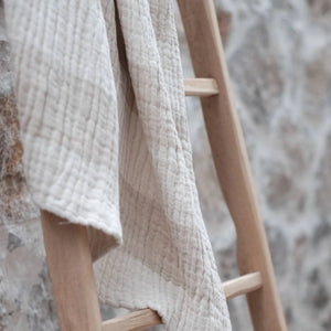 LINEN CRINKLE THROW BLANKET