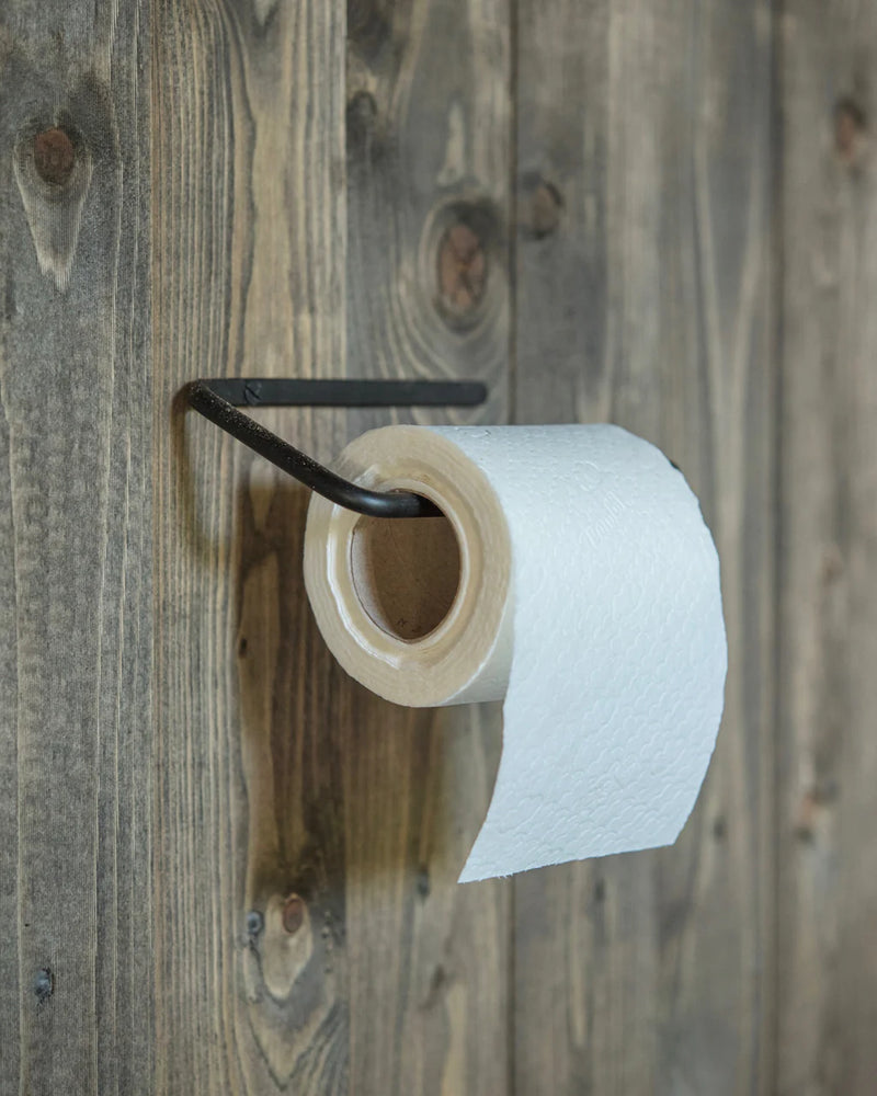 Mahogany toilet roll outlet holder