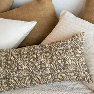 LINA LINEN PILLOW CHAMBRAY