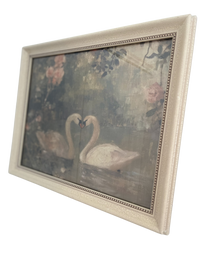 VINTAGE SWAN FRAMED ART