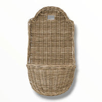 GREY RATTAN WALL PLANTER