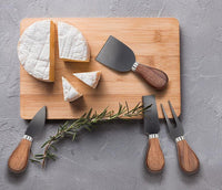 WOOD KNIFE CHEESE SET