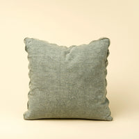 SCALLOPED EDGE PILLOW SAGE GREEN