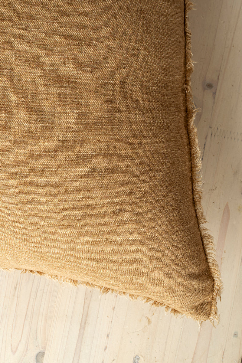 LINA LINEN PILLOW TAWNY