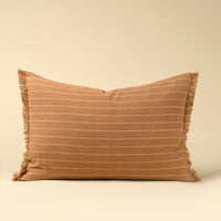 HAND LOOM STRIPE PILLOW TERRACOTTA