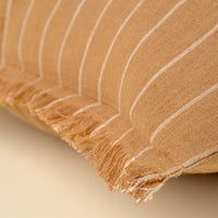 HAND LOOM STRIPE PILLOW TERRACOTTA
