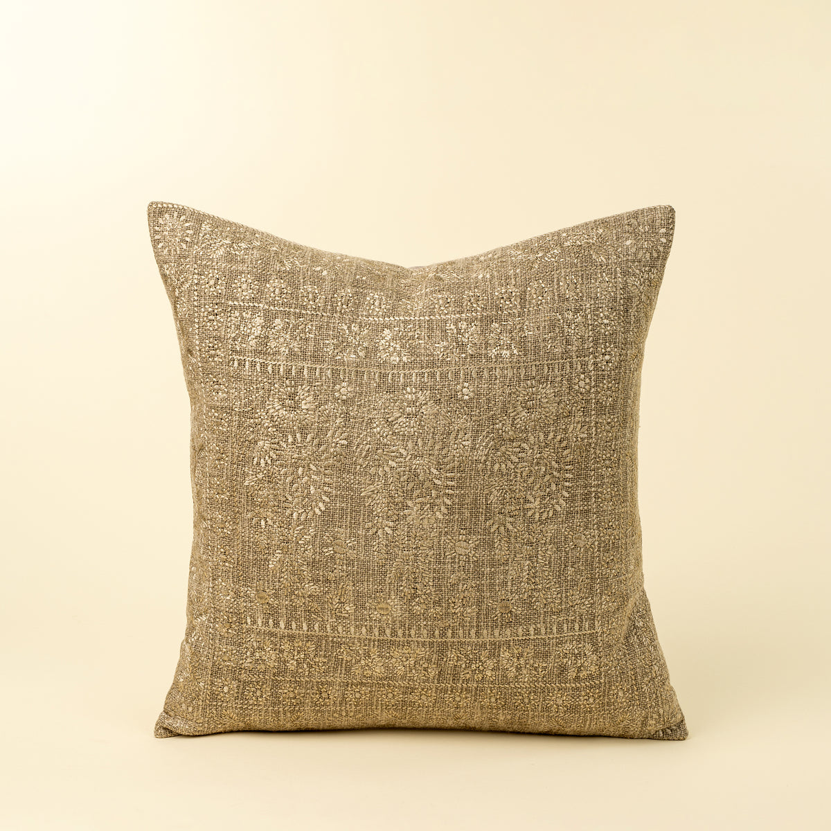 NISHA EMBROIDERED PILLOW SAGE
