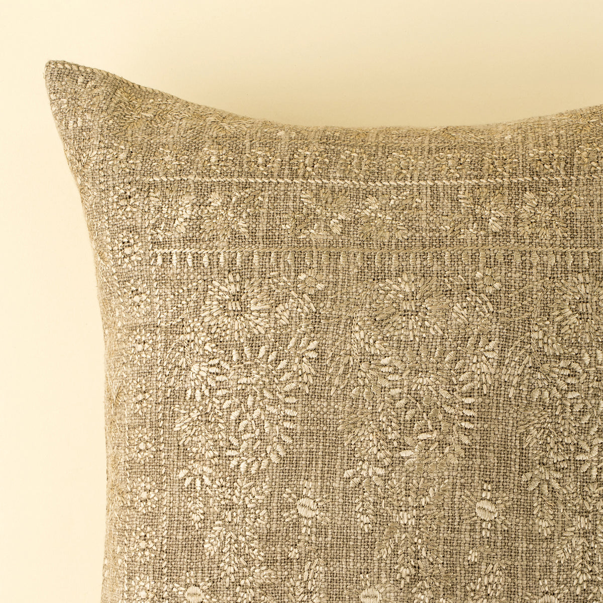 NISHA EMBROIDERED PILLOW SAGE