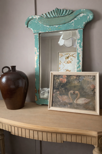 VINTAGE SWAN FRAMED ART