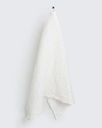 WAFFLE HAND/KITCHEN TOWEL IN WHITE