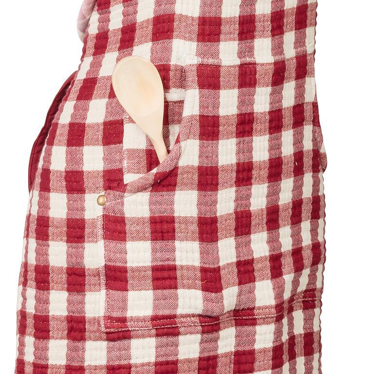 RED GINGHAM APRON