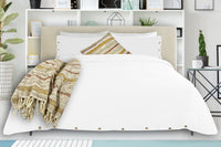 COXEN DUVET COVER SET WHITE