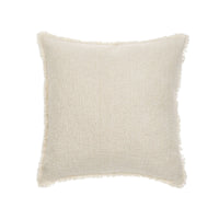 FRINGED BOUCLE PILLOW OFF WHITE