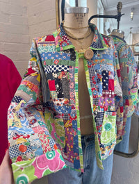 HANDMADE ANTIQUE QUILT JACKET