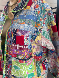HANDMADE ANTIQUE QUILT JACKET