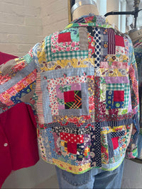 HANDMADE ANTIQUE QUILT JACKET