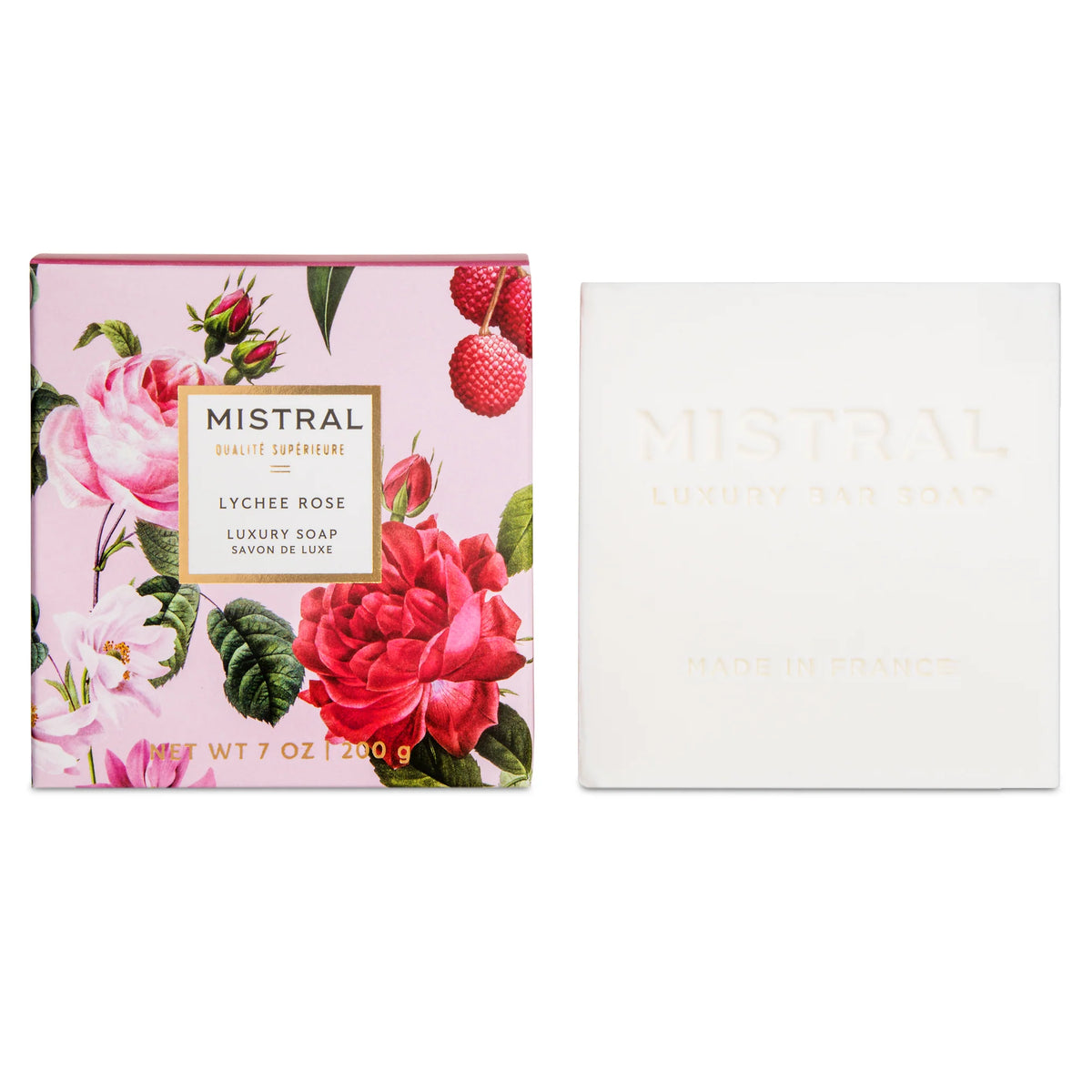 LUXE SQUARE BAR SOAP LYCHEE ROSE