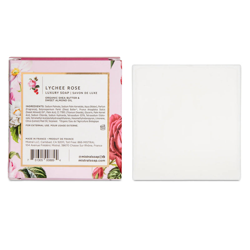 LUXE SQUARE BAR SOAP LYCHEE ROSE