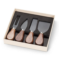 WOOD KNIFE CHEESE SET