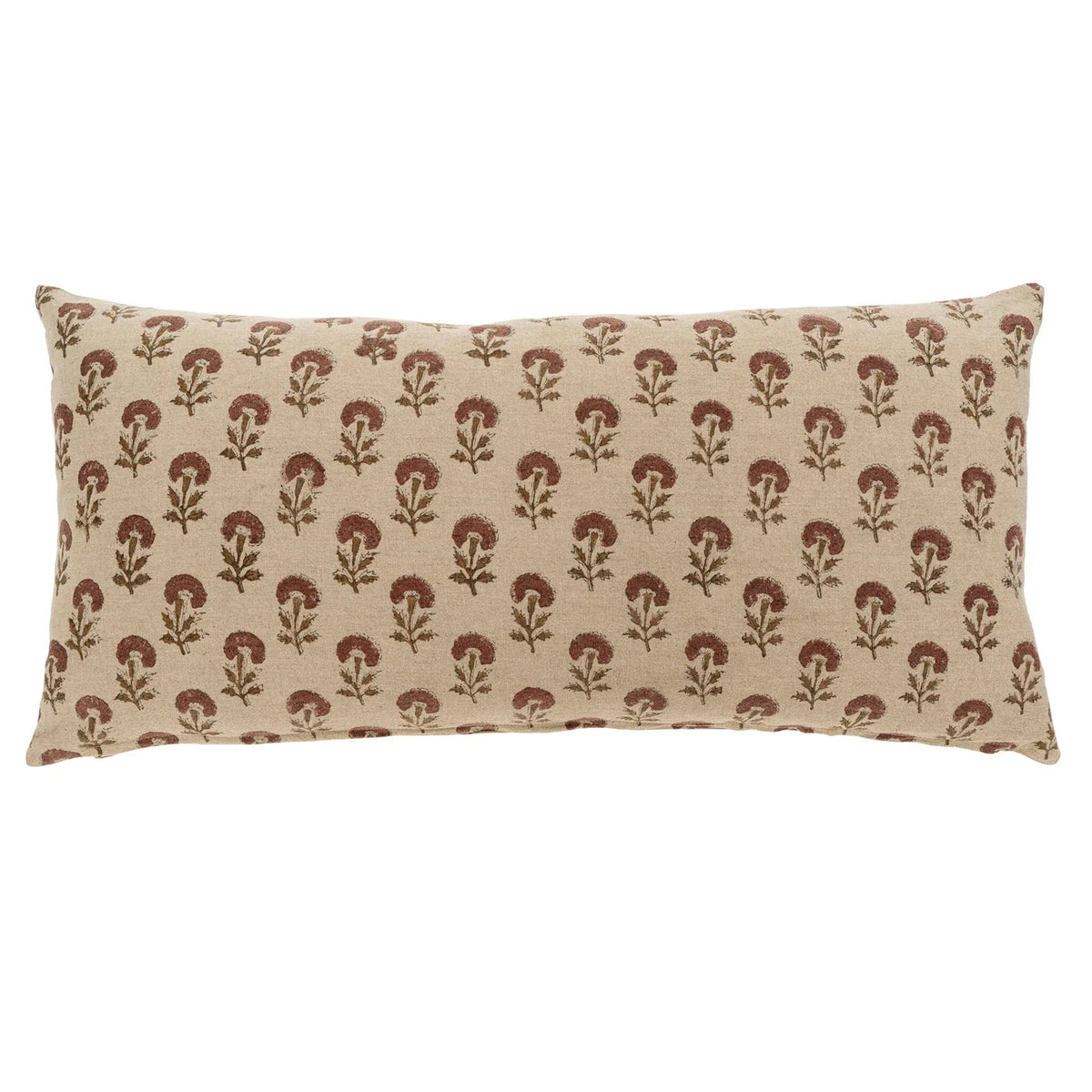 BLOOM BLOCK PRINT PILLOW