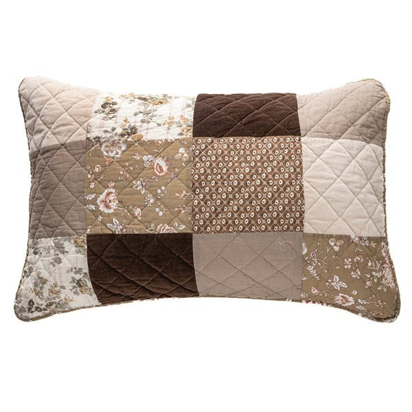 GRATITUDE VINTAGE PATCHWORK PILLOW SHAM SET OF 2