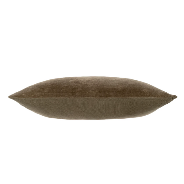 VERA VELVET PILLOW-CAROB