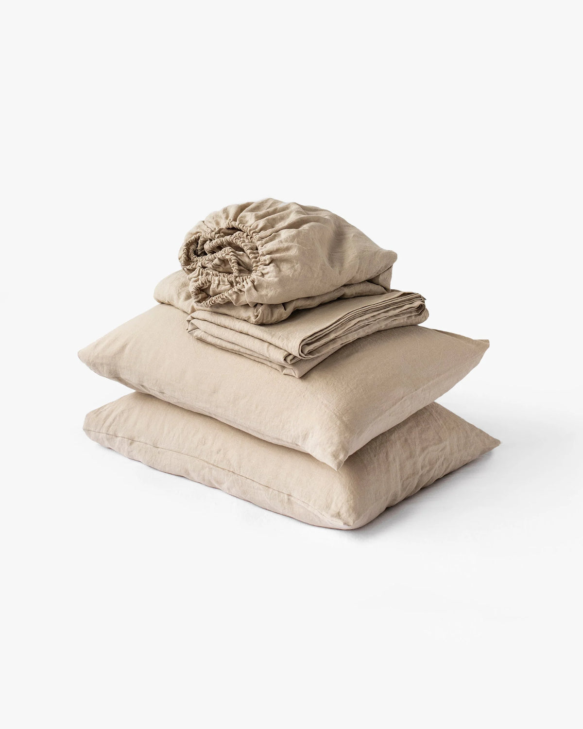 NATURAL LINEN SHEET SET (PRE ORDER)