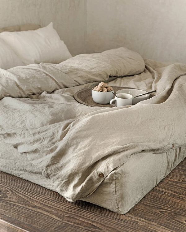 NATURAL LINEN SHEET SET (PRE ORDER)