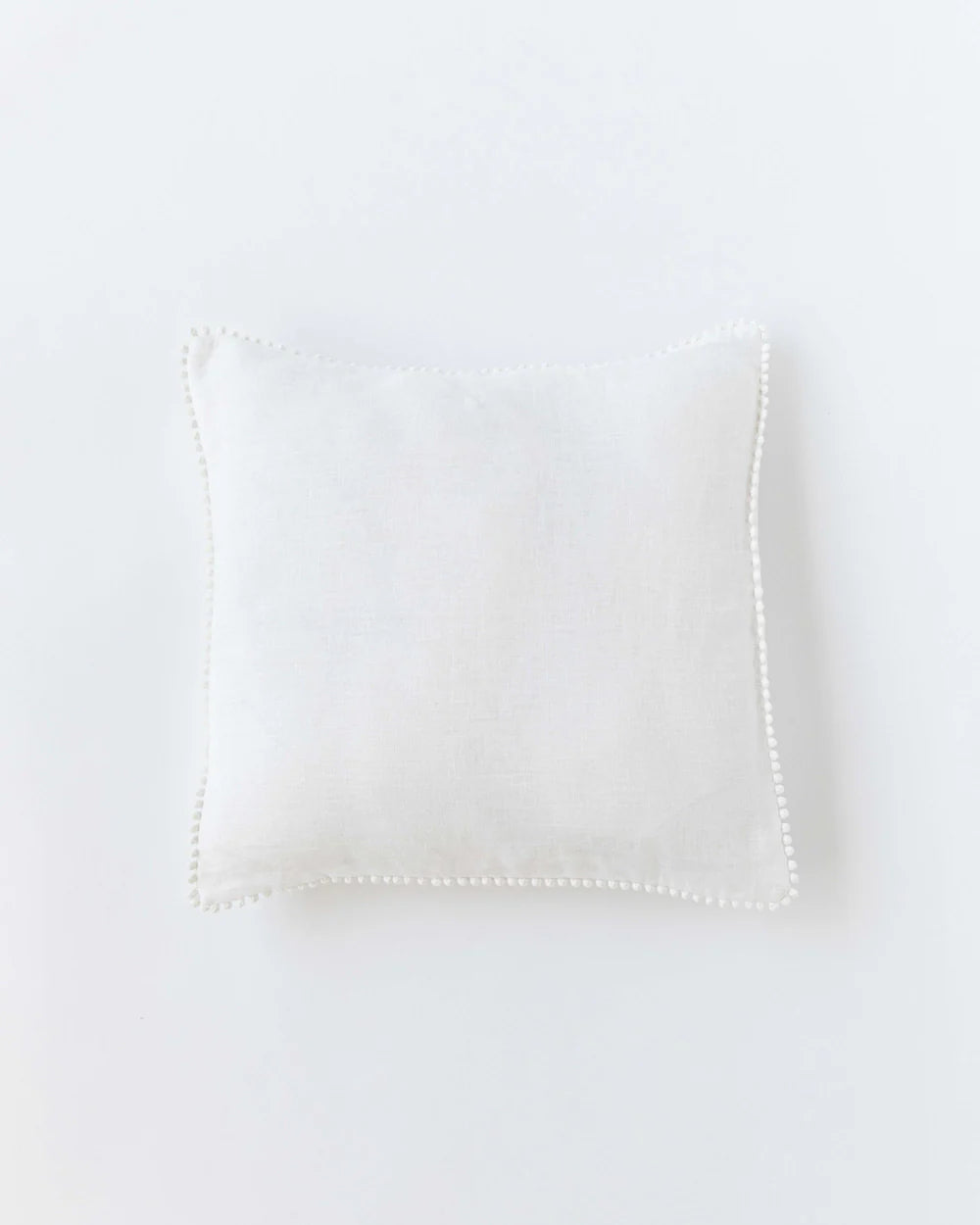 POM POM TRIM LINEN EURO SQUARE SHAM