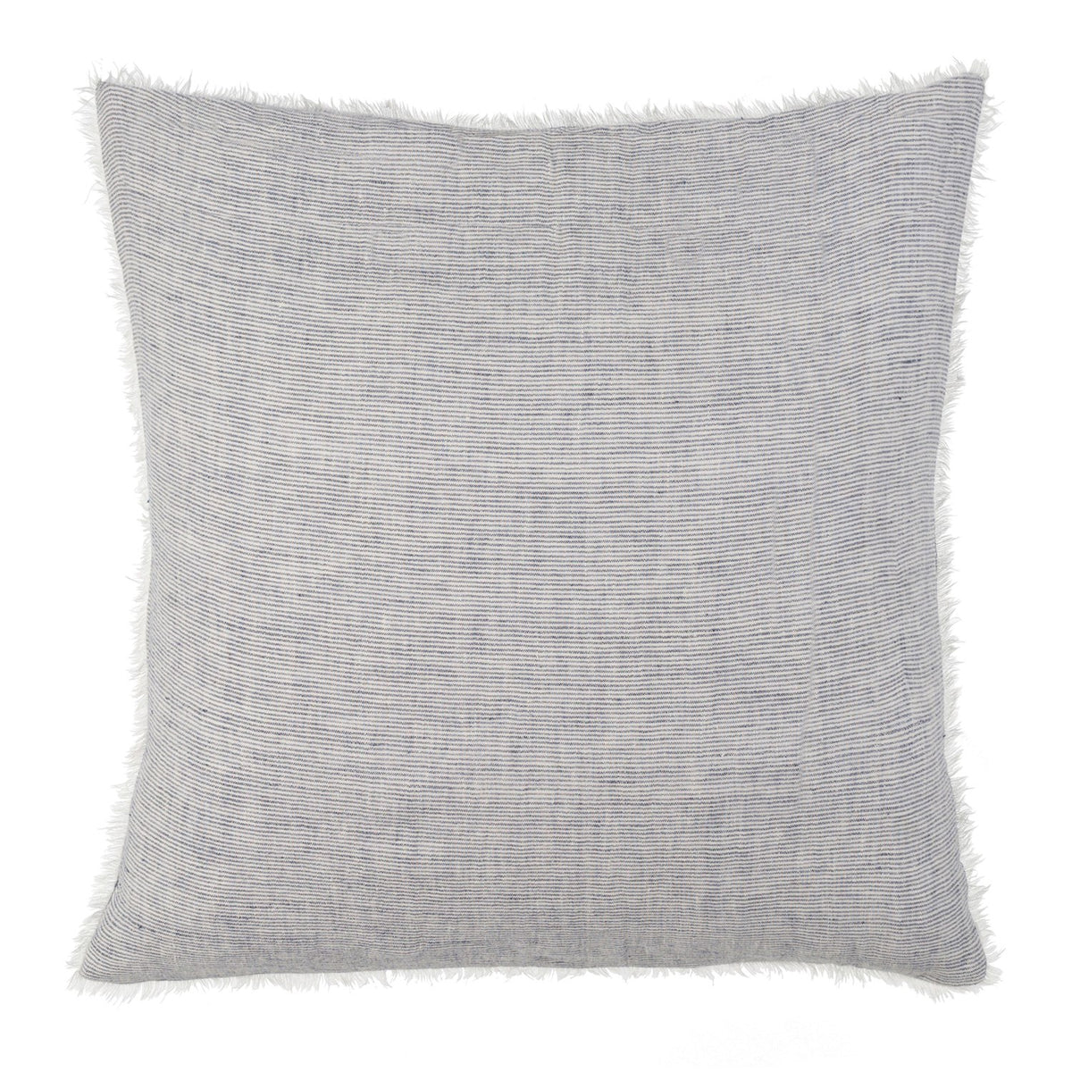 Lina Linen Pillow, Navy Stripe