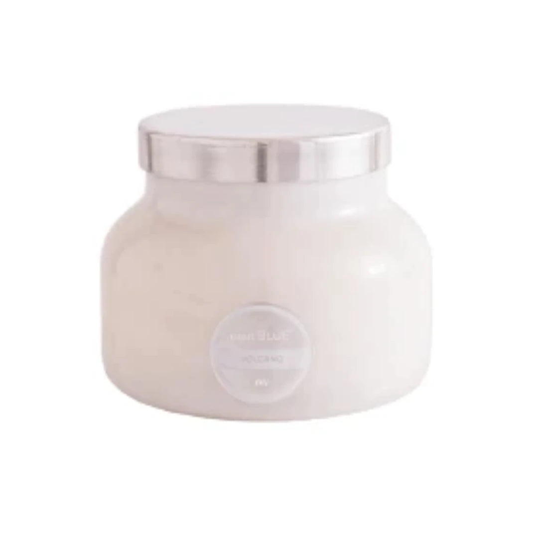 VOLCANO CANDLE - WHITE JAR