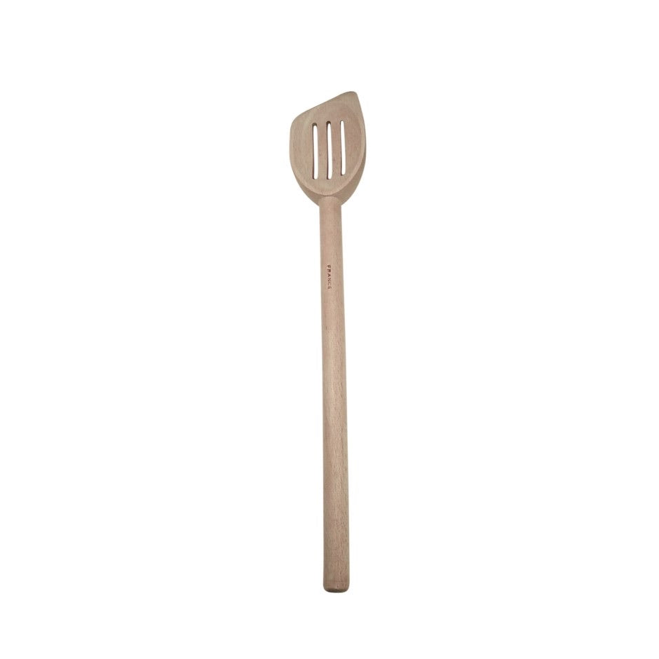 French 12” Slotted Wooden Spoon
