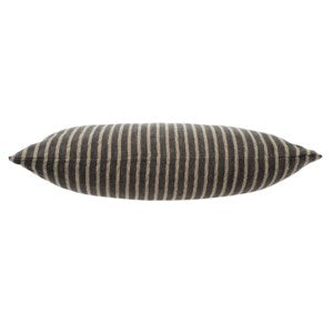 16x24 Pinstripe Linen Pillow, Grey